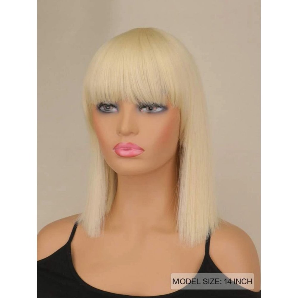 Blonde Blunt Cut Bob Wig